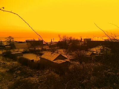 Закат на берегу Азовского моря PicsArt 1427135402785